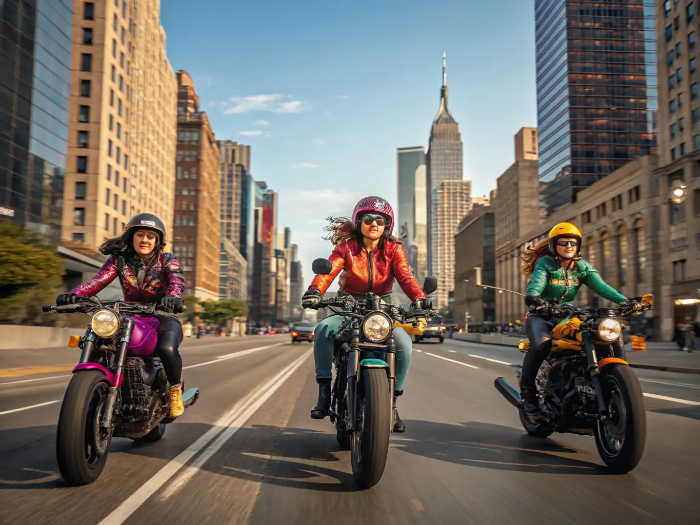 A scenic image of a group of motorcyclists riding through the French countryside on a tourist rally organized by THIERACHE SECURITE MOTO, highlighting the beauty of the landscape and the camaraderie of the riders.